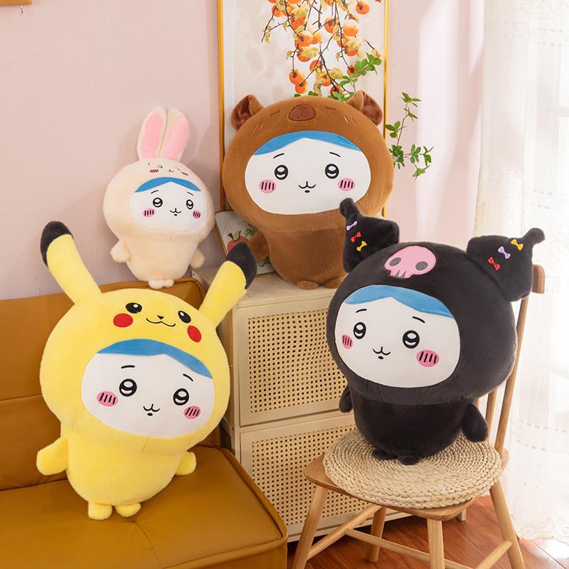 Usagi Chiikawa Hachiware Transform Pikachu Kuromi Hase Weiches Plüschtier Für Sammler Geschenk Und Heimdekoration