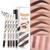 Lápiz de Cejas MeNow Fino Cinco Colores con Pincel para Cejas