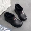 Fleece Herren- und Damen-Schneestiefel Thermische Regenstiefel Wäsche Auto Waschen Küchenhygiene Wasserdichte Regenschuhe Küchenarbeitsstiefel