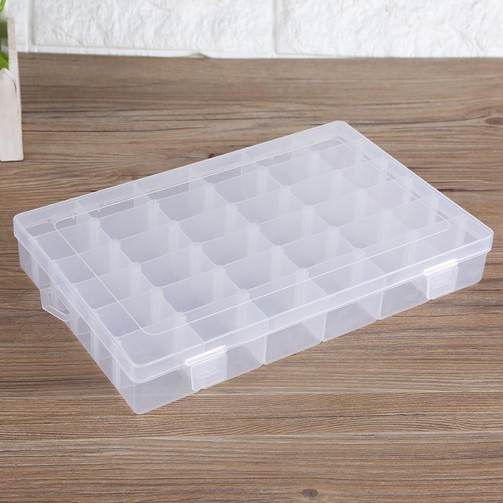 36 Slots Adjustable Storage Box Case Container Home Organizer for Earrings