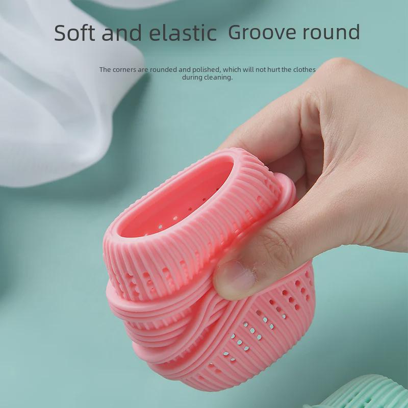 Large Anti-Winding Silicone Laundry Ball - TPE Clothing Cleaning Ball for Washing Machines