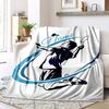 Badminton Enthusiast Customize Your Name Blanket Warm Comfortable Soft Blanket For Chair Office Sofa Bed Sofa Office Camping Suitable For Gifting