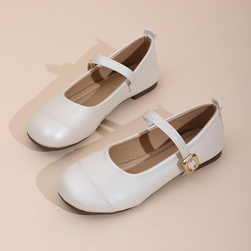 Mary Jane flache Einzelschuhe Damen neu Frühling, Sommer und Herbst 2025 Koreanische Version runde Spitze Einspangenverschluss flache Sohle Doudou Schuhe Damen