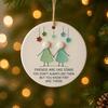 Friendship Sea Glass Christmas Ornament Round/Heart Shaped Friendship Keepsake for Best Friends Handmade Sea Glass Art Hanging Ornament