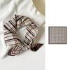 Small Fresh Literary Silk Scarf Square Scarf Plaid Headscarf 55 Cotton Square Scarf Versatile Clothing Binding Bag Decorative Scarf Scarf Scarf