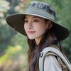 WTEMPO Solid Color Hollow-out Sunmer Hats Cowboy Bucket Hats Outdoor Hiking Fishing Sun Hats UV Breathable Hats