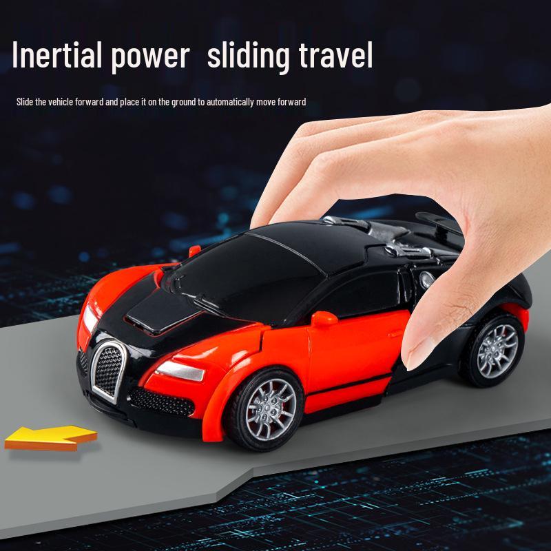 Inertia Collision Robot Car: Transforming Toy for Kids Aged 7-10