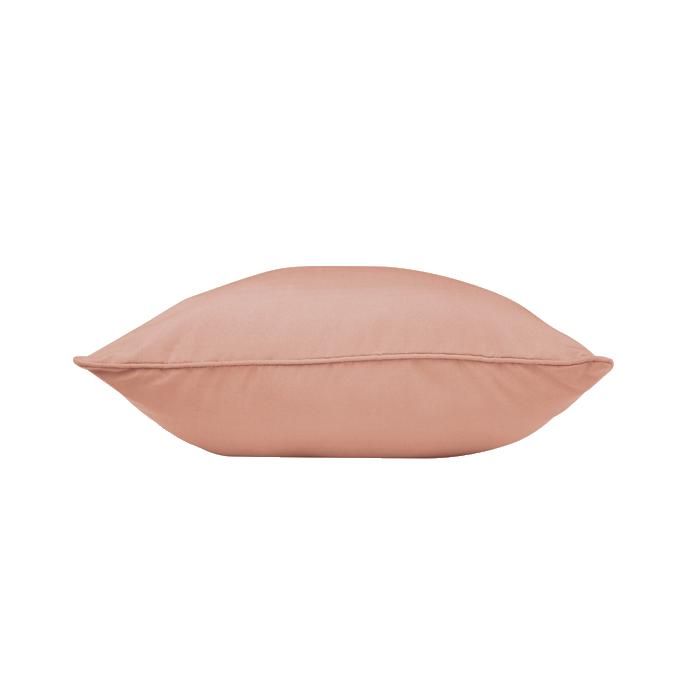 Coussin passepoil 40 x 40 cm Rose poudre