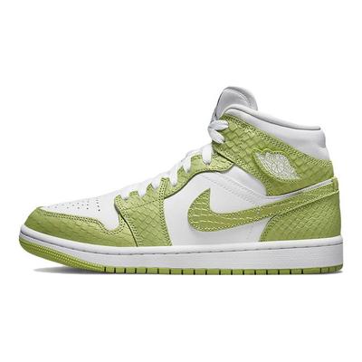 Air 1 Mid SE Zielony Python Damskie Sneakersy Biały Jaskrawo-Zielony DV2959-113