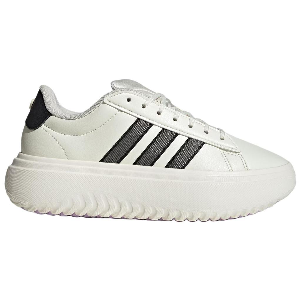 Adidas Grand Court Platform Classic Sports Low Top Tennis Shoes Women Sneakers White Black JS1832
