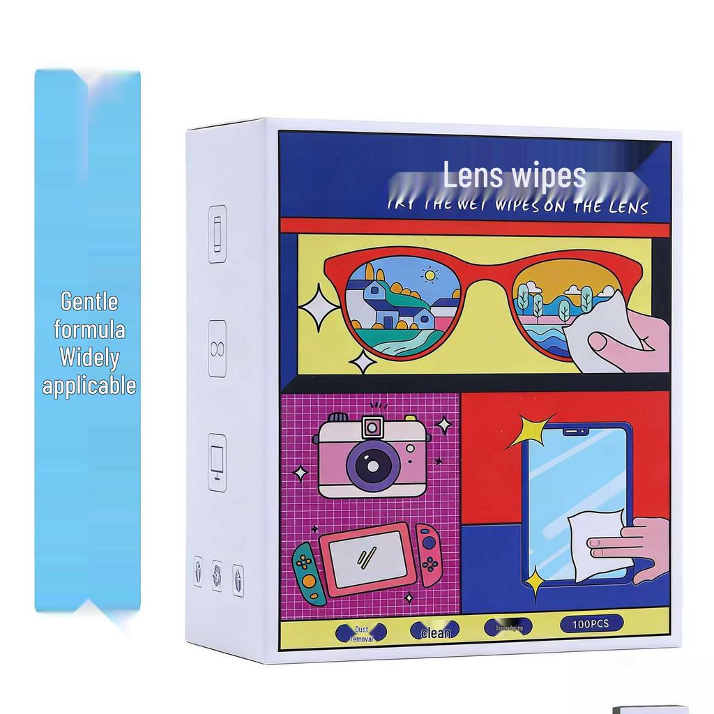 Disposable Anti-Fog Lens & Screen Cleaning Wipes for Glasses, Mirrors, and Phones