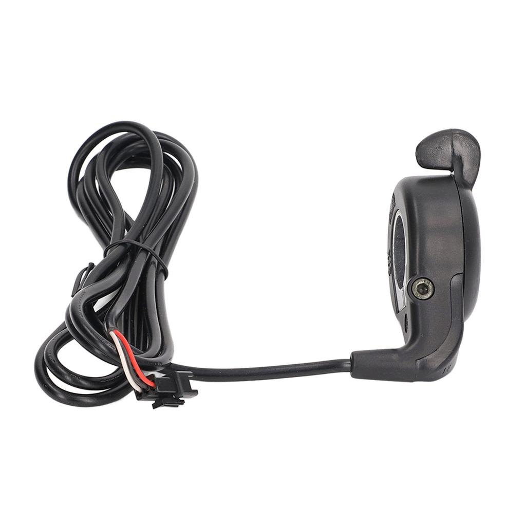 E Bike Throttle Durable ABS Metal Easy Operation SM Plug E Bike Thumb Accelerator For 24V 36V 48V 52V 60V 72V