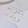 Tomoni Luxury French Lace Nail Rhinestones - Mosaic Round Arc Full-Edge Decoration