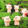 Pig Toy Gift Microlandscape Multiple Poses Resin Material Decoration Desktop