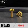 M5/M6 x 15mm Titanschrauben Titan Dekorationsschrauben Langlebige Motorradschraube