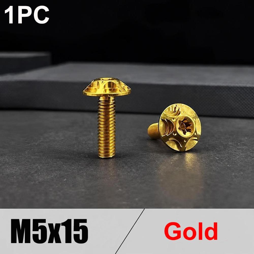 M5/M6 x 15mm Titanschrauben Titan Dekorationsschrauben Langlebige Motorradschraube