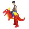 Buntes aufblasbares Einhornkostüm für Eltern-Kind-Cosplay und Halloween-Partys