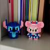 Disney Anime Cartoon Building Blocks Stitch Mickey Mouse Mini Action Toy Figures Blocks Toys Bricks Assemble Toys Kids Gifts