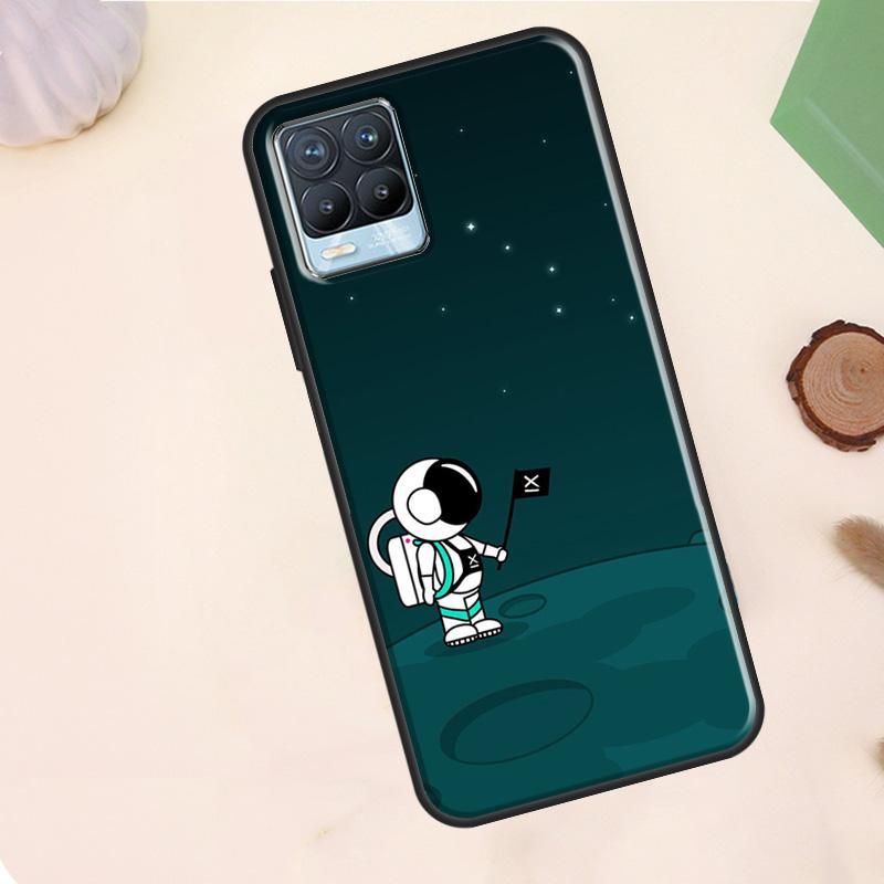 

Space Aesthetic Spaceman Astronaut Case For Realme C75 C63 C61 C55 C51 C53 C35 C65 C67 C71 11 12 13 14 15 Pro Plus GT6 GT7 Pro Realme 14 Pro Plus