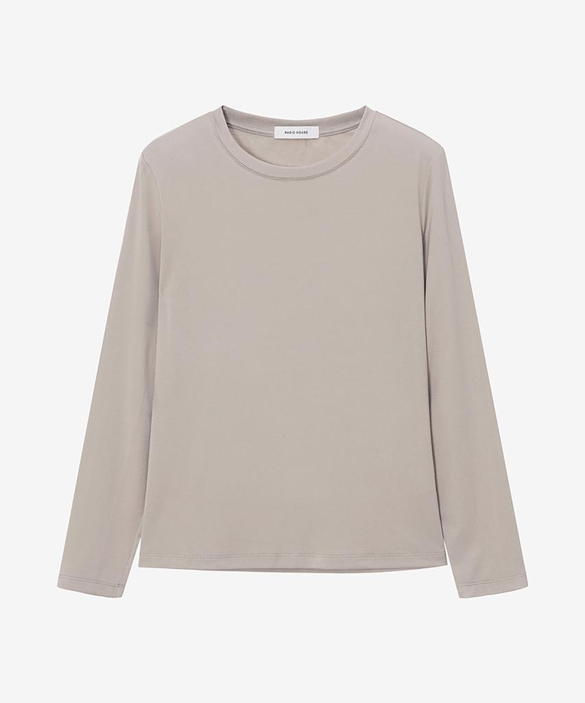 BASIC HOUSE [2Pack] Women'S Regular Fit Crew Neck Long Sleeve T-Shirt 2 Pack (4 Colors) Lzts3215S2