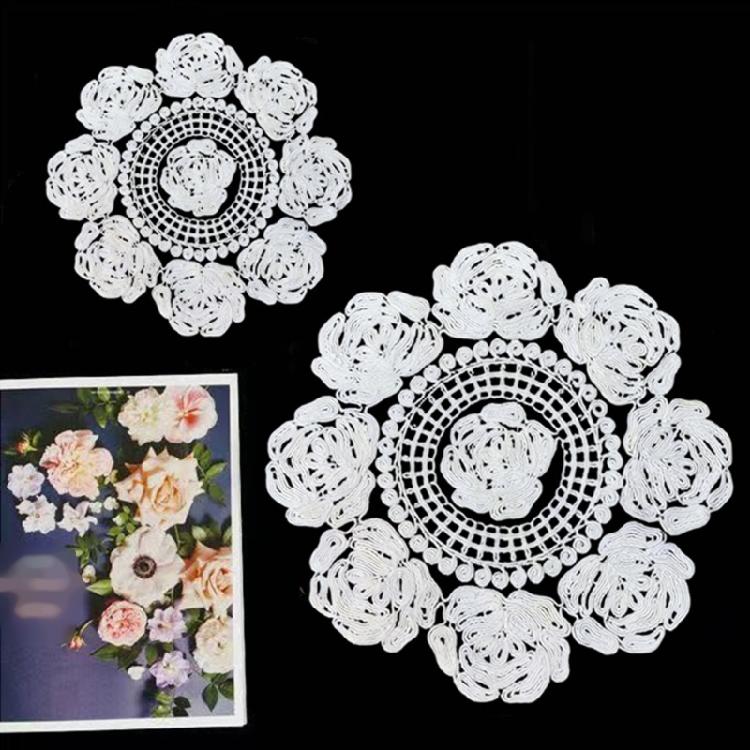 Decorative Floral Laces Coasters And Placemat Set Elegant Table Decoration Mats For Elegant Dining Experience