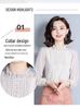 Moda coreana Primavera 2026: Camicia Larga in Chiffon a Pois con Volant - Top Elegante e alla Moda per Donna