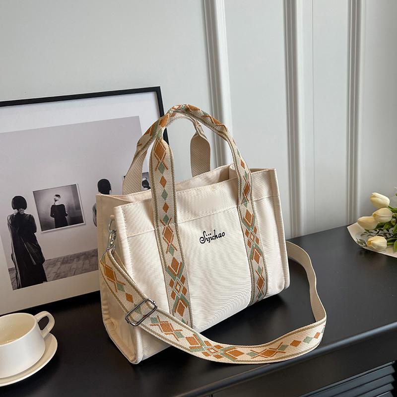 Nylon Lightweight Portable Tote Bag for Women, Fashionable College Student Work and Commuting Crossbody Bag