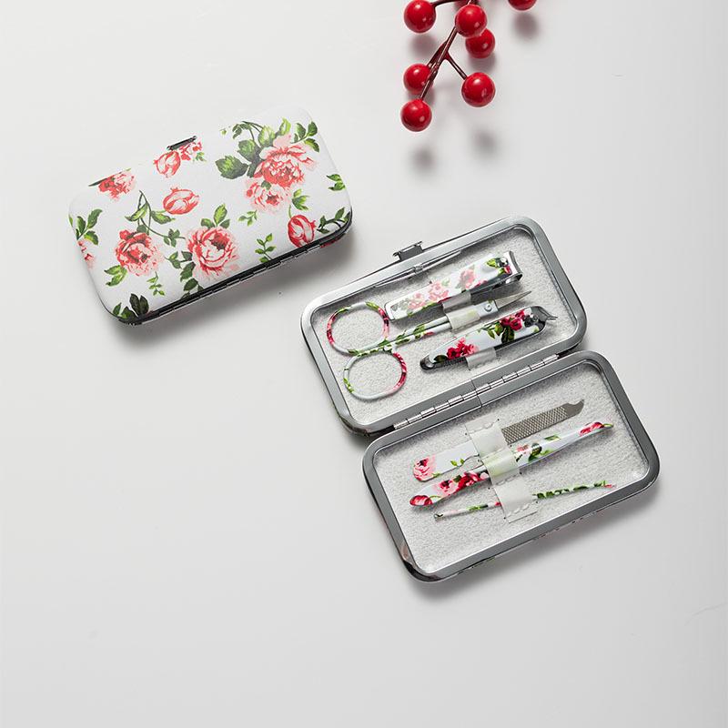 

Pastoral Retro 6-Piece Portable Manicure Set with Nail Clippers