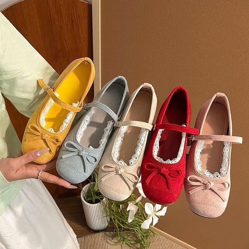 

Gentle and versatile inner height increase, spring and summer soft sole retro Mary Jane shallow mouth single shoes, elegant inner height increase 35 червоний