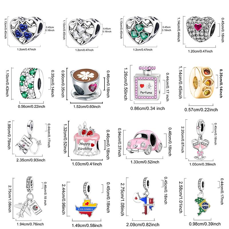 Copper Stars Heart Sunflower Car Safety Beads Fit Diy Charms Beads Necklace Making Gift Of High Quality Jewelry