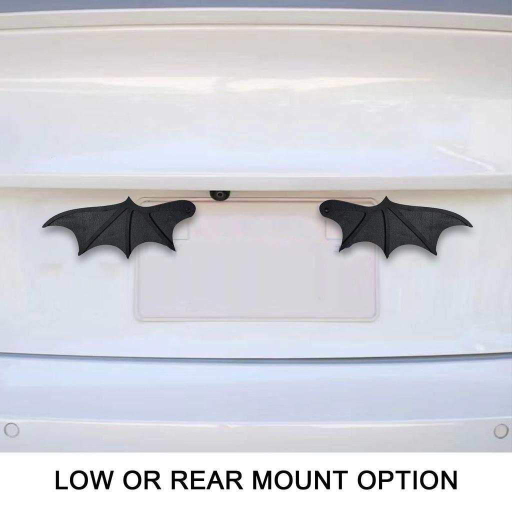 1 Paar Vleermuisvleugel Decoratie Houten Grappige Decoratieve Vleermuisvleugels Voor Auto Kentekenplaat Muur Feest