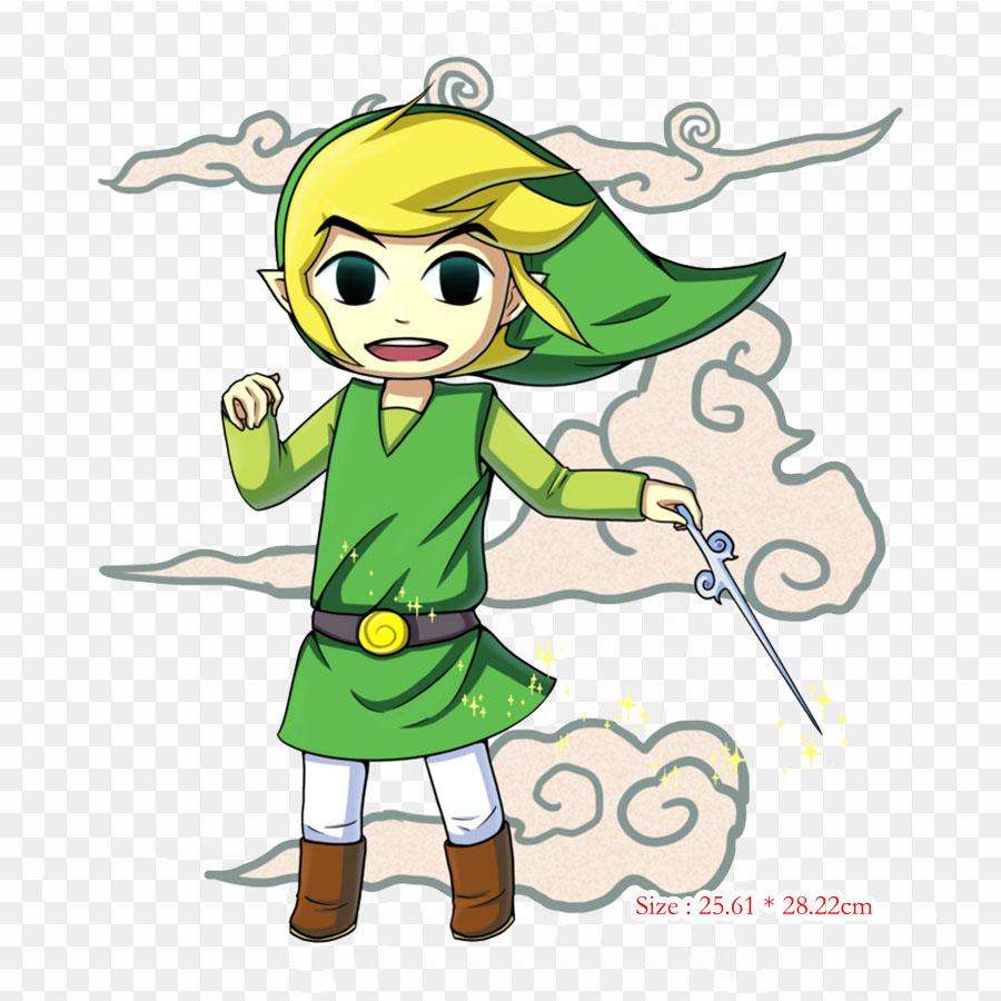 

Одежда The Legend Of The Wind Waker Link, термопереносная печать, виниловые нашивки, наклейки для одежды, аппликации «сделай сам», моющиеся нашивки
