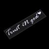 Trust In God Believe In God Rearview Mirror Stickers God Letter Stickers Are Suitable For All Kinds Of Cars And Motorcycles