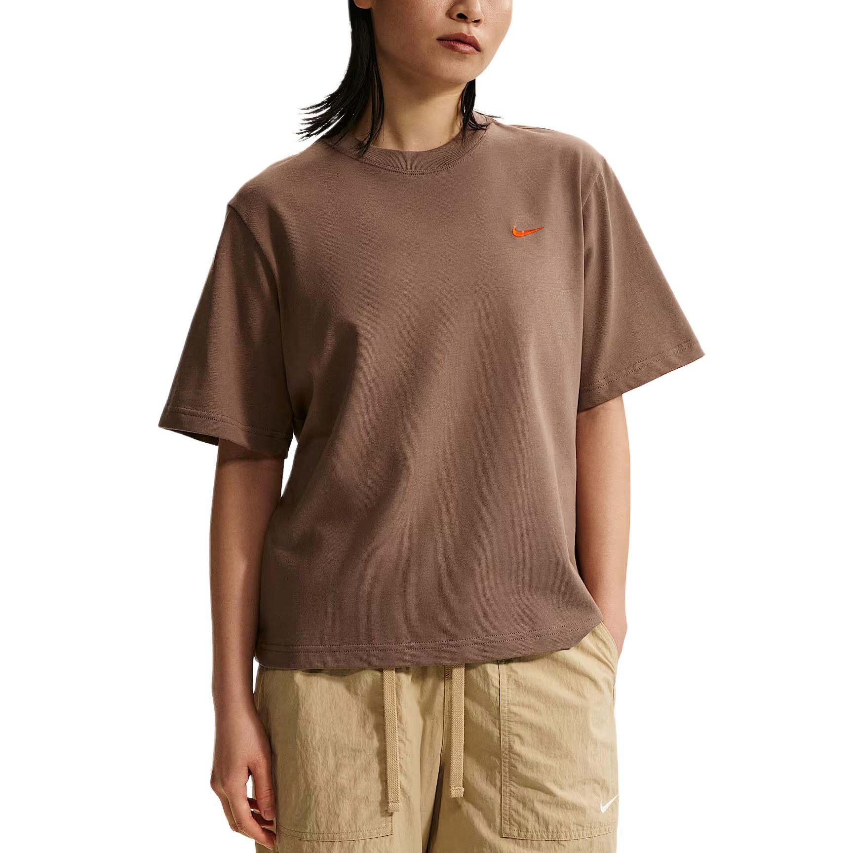 Nike Classic Comfortable Loose Fit Crew Neck Short Sleeve T-Shirt Women tops IR7589-214 S