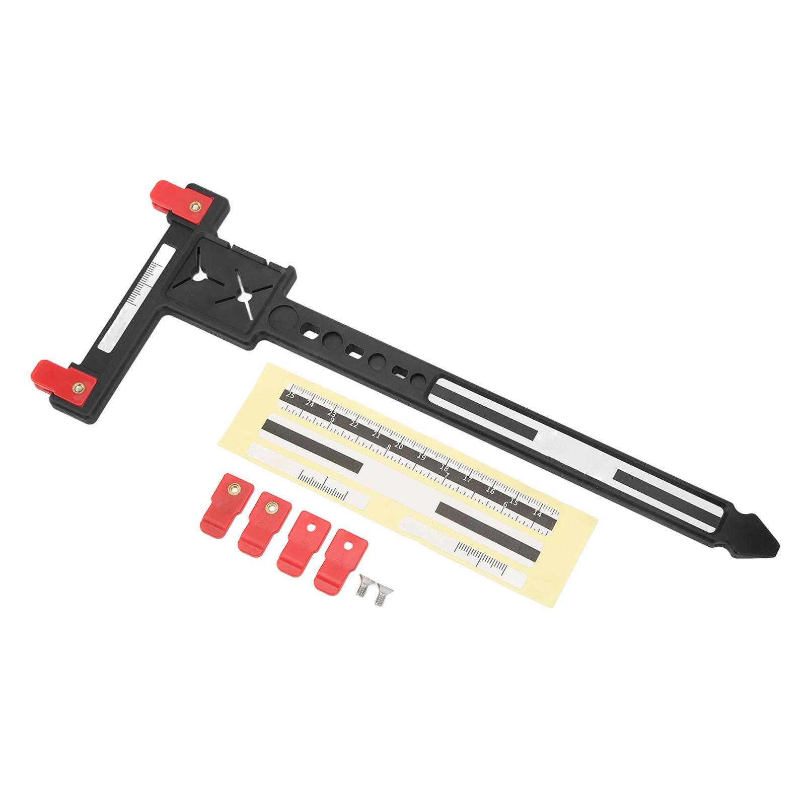 

Стріла Вимірювальна Т-лінійка Пластикова Точна Блочний Рекурсивний Лук Налаштування Т-лінійка для Стрільби з Лука Чорна чорний