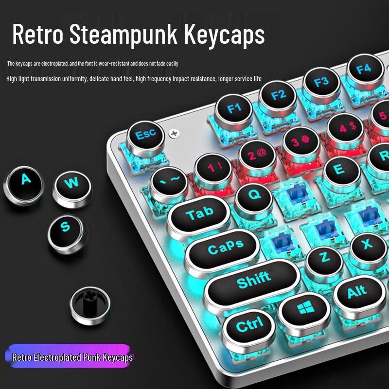 EWEADN TK100 Punk Wired Mechanical Gaming Keyboard