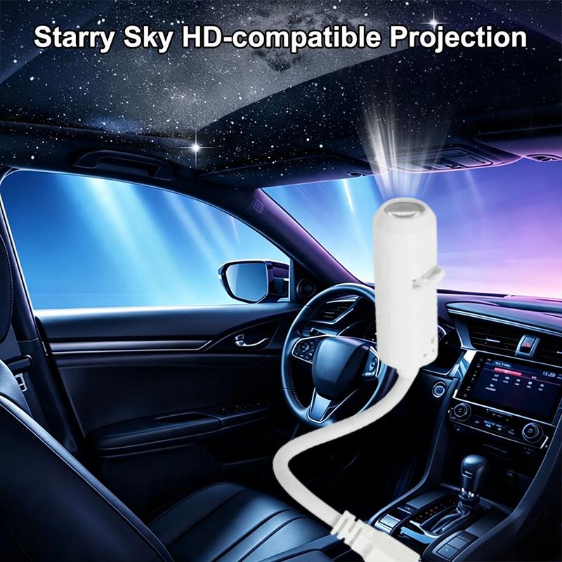 USB Galaxy Projektor Nachtlicht 360° Drehbar LED Sternenhimmel Umgebungslicht für Party Heimdekoration