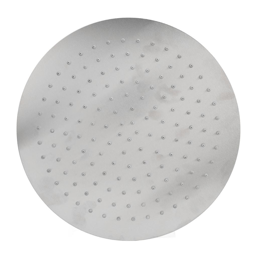 Rain Shower Head 12 Inch Stainless Steel G1/2 Thread Ultra Thin High Pressure Round Rainfall Shower