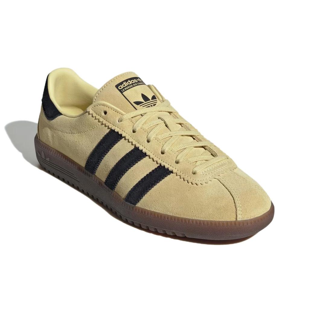 adidas Bermuda Powder Yellow Black Women Sneakers Core-Black Grey-Three JI2659