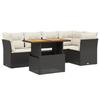 VidaXL Garden Lounge Set with Cushions 5 Pcs, Patio Sofas, Patio Furniture Set, Outdoor Furniture, Black 3270818