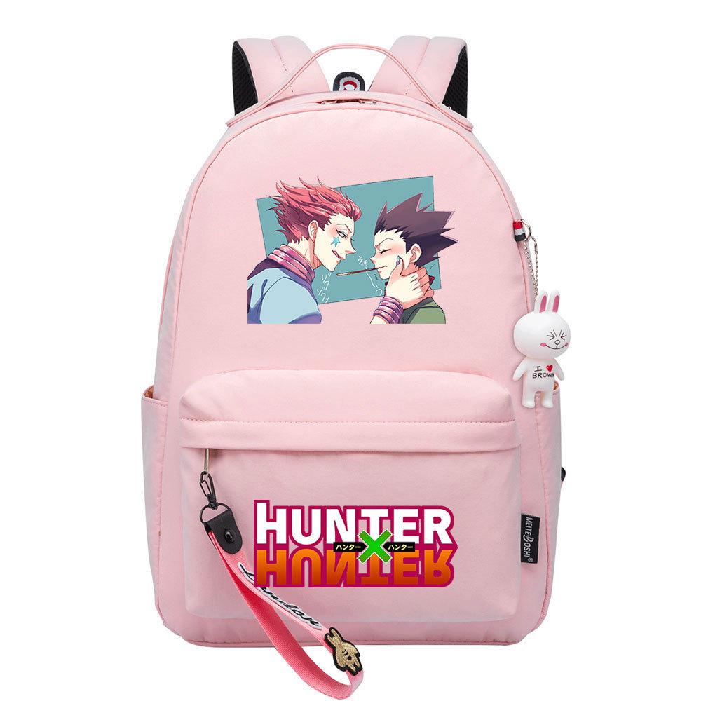Popular Cartoon, Full-Time Hunter, Printed Schoolbag For Primary And Secondary School Students, Cute Girls' Casual Backpack.