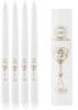 White Communion Candles, 29 , 4 Pcs