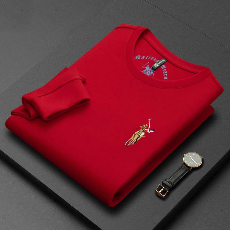 New Versatile Daily Business Spring And Autumn Men'S Men'S Standing Collar Long Sleeved Casual Outdoor Hoodie Jacquard Knitted Sweater