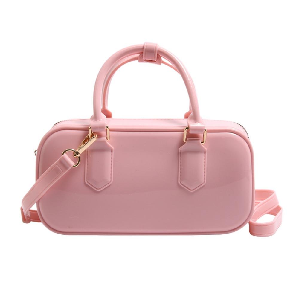 

Dirty Resistant Summer Crossbody Bag Casual Crossbody Satchel Simple Jelly Hobos Handbag Women розовый