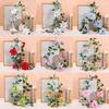 Christmas Decor Artificial Garland With Faux Flowers For Home Holiday Festive Atmosphere