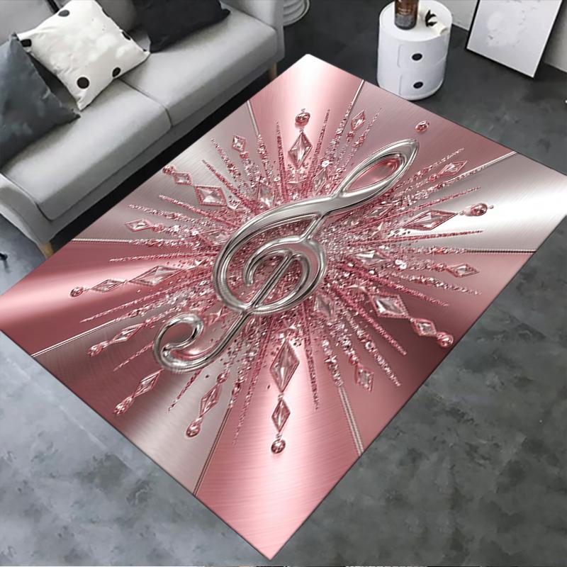 

2025 New Treble clef Carpet Rug for Living Room Bedroom Home Sofa Decoration,Kids play Non-slip Floor Mat 40x60cm( 15x23in )