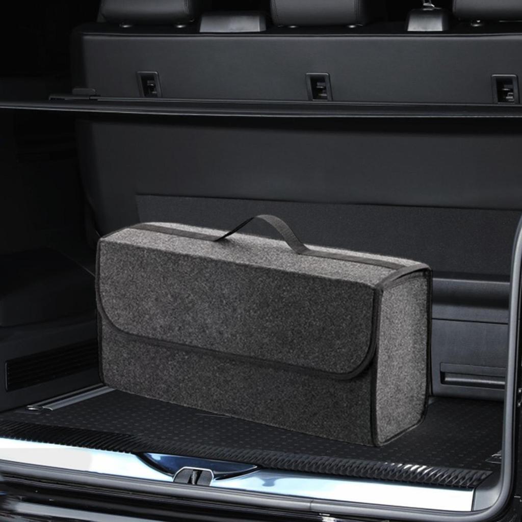 Car Trunk Organizer Felts Practical Portable Wear Resistant Easy to Use Simple Storage Box