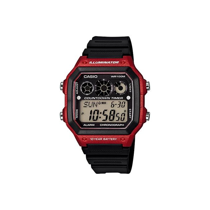 CASIO G Shock AE 1300WH 4A AE-1300WH-4A Black Red