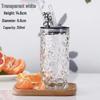 Ins Glass Love Straw Cup with Lid - Portable Diamond Bear Design for Office & Cold Brew Coffee