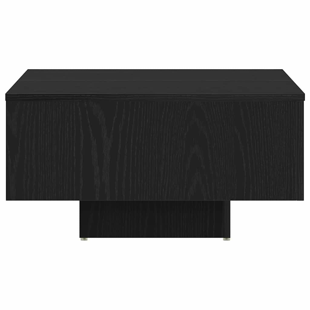 Coffee Table Black Oak Look 60 X 60 X 31.5 Cm Engineered Wood